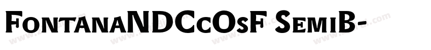 FontanaNDCcOsF SemiB字体转换